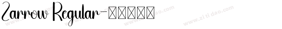 Zarrow Regular字体转换